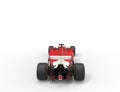 Red Formula One Car - Top Tail View Royalty Free Stock Photo