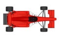 Red Formula One Race Car Isolated Royalty Free Stock Photo