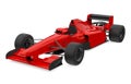 Red Formula One Race Car Isolated Royalty Free Stock Photo