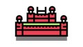 red fort color icon animation
