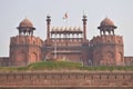 Red Fort of Delhi in the center of the city Royalty Free Stock Photo