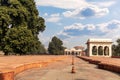 Red Fort Delhi inner courtyard, India, sunny day view