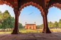 Red Fort Delhi, view on Lal Qila from Diwan-i-Aam, India