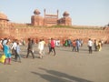 Visitors at Red Fort