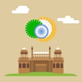 Red fort. Lal-Qila. Famous Indian Landmark EPS8