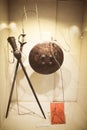 Red Fort Museum of Arms and Weapons, New Delhi, Jul 21, 2018: Arms and Weapons Showcased here in Galleries includes Arrows, Swords