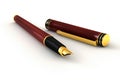 Red Fountain Pen Royalty Free Stock Photo