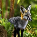 red fox in the forest, Vulpes vulpes, wild animal AI Generated