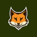 Red fox mascot esport gaming logo vector illustration Royalty Free Stock Photo