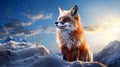 red fox in snow red fox vulpes