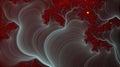Red fractal background and cosmic view