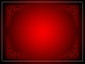 Red frame with dark background