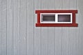 Red Framed Window Royalty Free Stock Photo