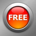 Red free button Royalty Free Stock Photo