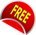 Red free button Royalty Free Stock Photo