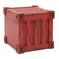 Red freight containers