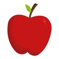 Red fresh apple. Vector Royalty Free Stock Photo