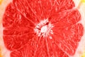 Red fresh grapefruit macro close up shot Royalty Free Stock Photo