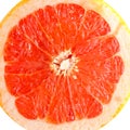 Red fresh grapefruit macro close up shot Royalty Free Stock Photo