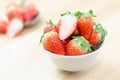 Red fresh strawberies Royalty Free Stock Photo