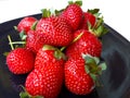 Red Fresh Strawberries isolated on white background