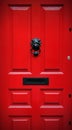 Red Front Door Royalty Free Stock Photo