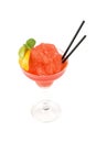 Red fruit cocktail Royalty Free Stock Photo