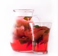 Red fruit ice tea Royalty Free Stock Photo