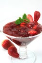 Red fruit jelly Royalty Free Stock Photo
