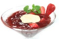Red fruit jelly Royalty Free Stock Photo
