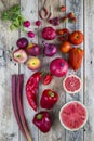 Red fruit and veg Royalty Free Stock Photo