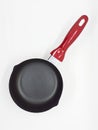 Red frying pan kitchenware isolated on white background for graphic resources 06