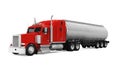 Red Fuel Tanker Truck