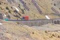 Red funicular to Niesen mountain, Switzerland