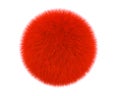 Red fur ball