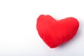 Red fur heart Royalty Free Stock Photo