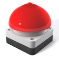 Red game show buzzer with nipple on top Royalty Free Stock Photo
