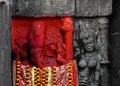 Red Ganesh Temple at Kamakhya Temple Guwahati Assam. Royalty Free Stock Photo