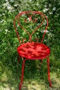 Red Garden Chair