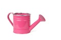 Red garden watering can isolated on a white background Royalty Free Stock Photo