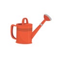 Red garden watering can Royalty Free Stock Photo
