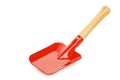 Red gardening shovel