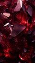 Red garnet crystals background. Royalty Free Stock Photo