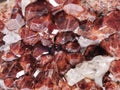 red garnet mineral texture Royalty Free Stock Photo