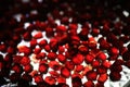 red garnet pyrope collection Royalty Free Stock Photo