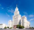 Red Gate Building in Moscow Royalty Free Stock Photo