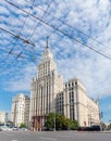 Red Gate Building in Moscow Royalty Free Stock Photo