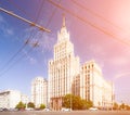 Red Gate Building in Moscow Royalty Free Stock Photo