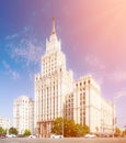 Red Gate Building in Moscow Royalty Free Stock Photo