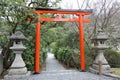 Red gate in Japan Torii